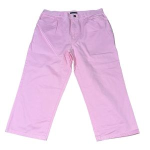 Lauren Jeans Co. Ralph Lauren Pink Cropped Jeans Misses Size 12 Capris